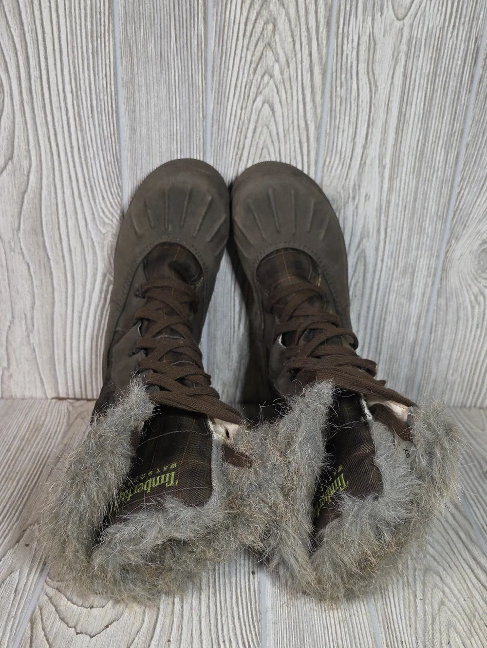 Timberland Mount Holly Waterproof Plaid Winter Snow Boots Womens Size 7.5
